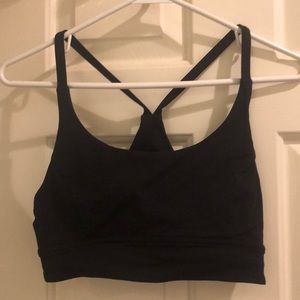 Lululemon thin strap bra black 8